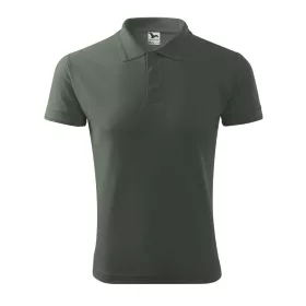 Malfini Galléros pamut pólóing, palaszürke, XL