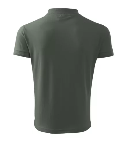 Malfini Galléros pamut pólóing, palaszürke, XL