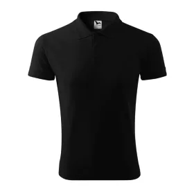 Malfini Galléros pamut pólóing, fekete, 2XL