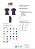 Fruit of the loom Női póló, Royal Blue, L