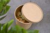 Green kraft tető Ø115 mm papír leveses tálhoz 25 db/cs