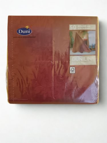 Duni Dunilin Szalvéta 40x40 cm 50 szál/cs Sarala Bordó