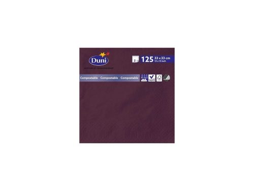Duni Szalvéta 2 rétegű 33x33 cm 125 szál/cs (Plum) Lila