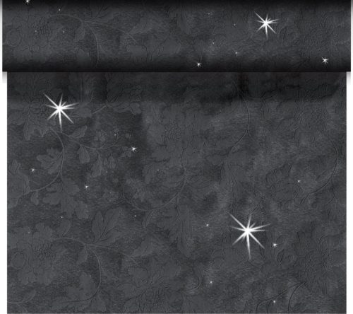 Duni Asztalifutó, 0,41x24 m SENSEA Black Sparkling