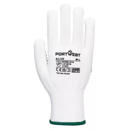Portwest Nylon PVC pontozott védőkesztyű