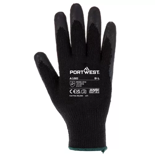 Portwest Mártott latex munkavédelmi kesztyű (A100 öko verzió)
