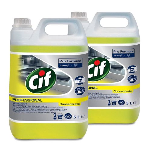 Cif Pro Formula Degreaser Concentrate 5L - Erőteljes tisztító-, zsíroldószer nagyobb konyhai felületekhez