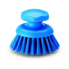   Igeax élelmiszeripari ergonómikus kézi súroló kefe kerek kék, 0,5mm közepes sörtével