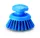 Igeax élelmiszeripari ergonómikus kézi súroló kefe kerek kék, 0,75mm kemény sörtével