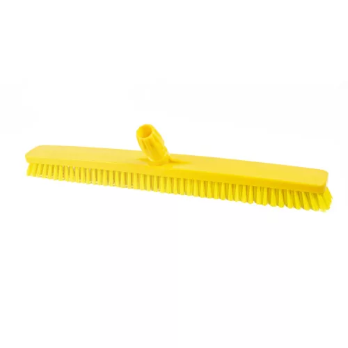 Igeax élelmiszeripari padlósúrolókefe rövid sörte 60cm széles sárga, 0,5mm közepes sörtével