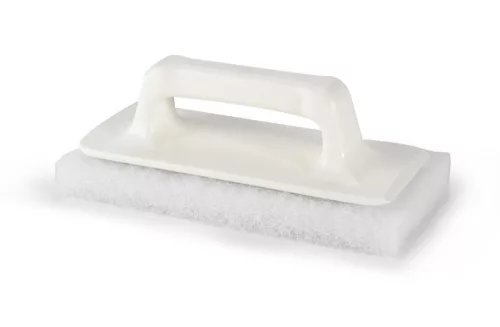 Igeax élelmiszeripari súroló pad kézi tartóval fehér