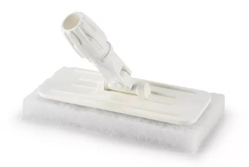 Igeax élelmiszeripari súroló pad menetes tartóval fehér