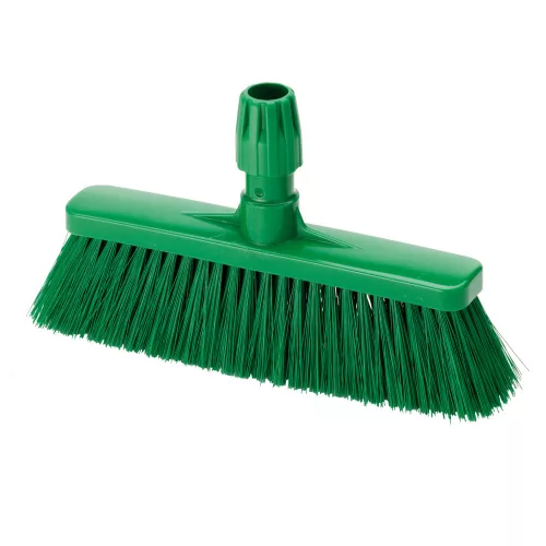 Igeax élelmiszeripari rövid seprű, partvis fej, 0,75mm kemény sörtével, zöld
