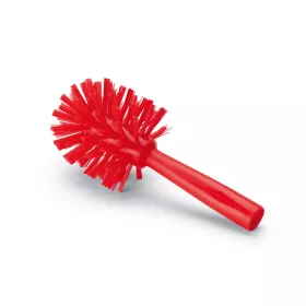   Igeax élelmiszeripari csőtisztító kefe, menetes nyélhez, 90mm piros