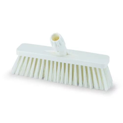 Igeax élelmiszeripari tolóseprű, partvis fej, 30 cm, 0,5mm közepes sörtével, fehér