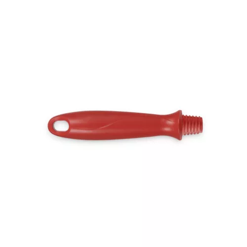 Igeax élelmiszeripari menetes nyél, rövid, piros, 15cm, lehúzóhoz, csőtisztító keféhez