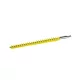 Igeax élelmiszeripari kémcső-, és üvegtisztító kefe fej, átmérő 13mm, hossz 23cm, sárga