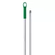 Igeax élelmiszeripari aluminium nyél menetes 150cm-es 25 mm átmérőjű, zöld