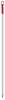 Igeax élelmiszeripari aluminium nyél menetes 150cm-es 25 mm átmérőjű, piros