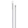 Igeax Aluminium nyél menetes 150cm-es 25 mm vastag fehér