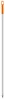 Igeax élelmiszeripari aluminium nyél menetes 130cm-es 25 mm átmérőjű, narancs