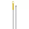 Igeax élelmiszeripari aluminium nyél menetes 130cm-es 25 mm átmérőjű, sárga