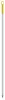 Igeax élelmiszeripari aluminium nyél menetes 130cm-es 25 mm átmérőjű, sárga