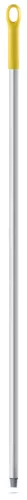 Igeax élelmiszeripari aluminium nyél menetes 130cm-es 25 mm átmérőjű, sárga