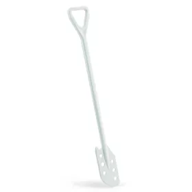   Igeax élelmiszeripari keverőlapát / kaparó perforált 130 mm x 1200 mm fehér