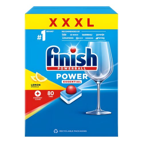 Finish Power Essential mosogatógép tabletta 80db-os Lemon