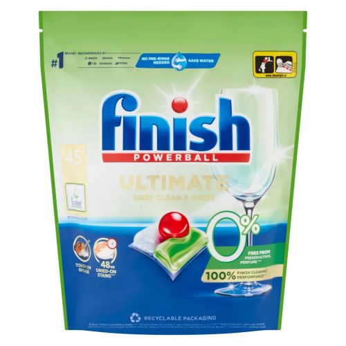 Finish Ultimate All in 1 Zero mosogatógép-kapszula (45 db) EcoLabel