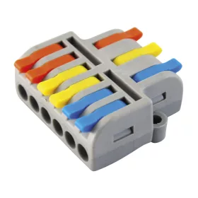   Commel oldható vezeték összekötő, csatos  3-6, 0.2-2.5(4) mm², 5 db