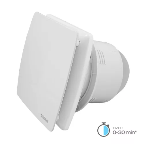 Commel elszívó ventilátor 120 mm, időzítővel, záró lamellával, golyóscsapágyas  16 W, 160 m³/h , 34 dB