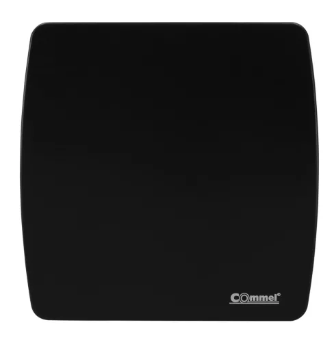 Commel elszívó ventilátor 150 mm, időzítővel, záró lamellával, golyóscsapágyas fekete 18 W, 240 m³/h , 34 dB