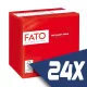 Fato Szalvéta 24x24cm piros 2 rétegű 100 lap/csomag (24 csomag)
