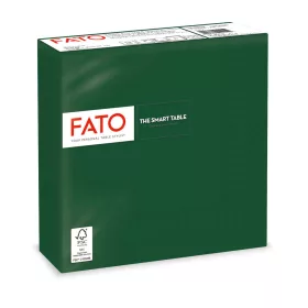 Fato Szalvéta 33x33cm erdőzöld 2 rétegű 50 lap/csomag 