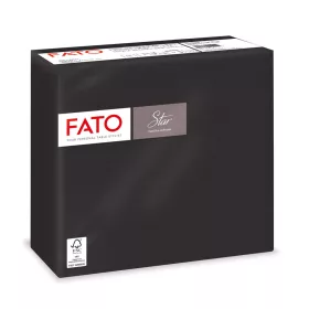   Fato Sztár szalvéta 2 rétegű 38x38cm fekete 40 szál/csomag 