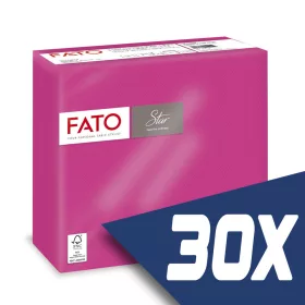   Fato Sztár szalvéta 2 rétegű 38x38cm fuxia 40 szál/csomag (30 csomag)