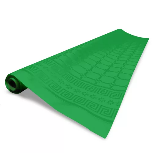 Fato Asztalterítő tekercs 1.2x7m damask smaragdzöld