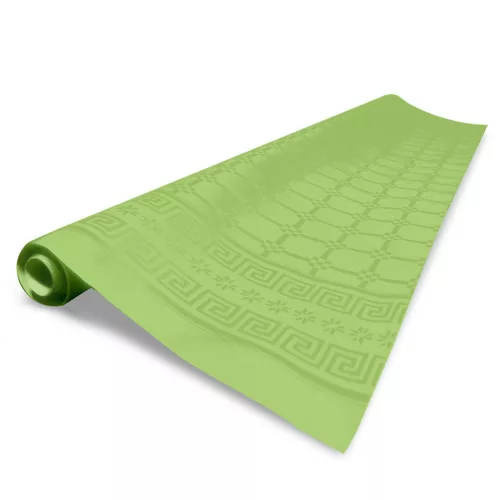 Fato Asztalterítő tekercs 12x7m damask verde mela alma zöld