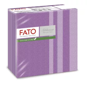 Fato Airlaid szalvéta 40x40cm Tweed Melanzana 50 lapos