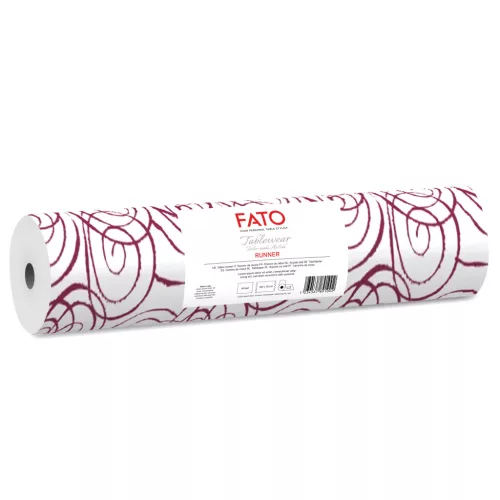 Fato Airlaid asztali futó 04x24m Magie bordeaux (bordó)