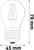 Avide LED Filament Mini Globe 4.9W E27 WW 2700K Super High Lumen