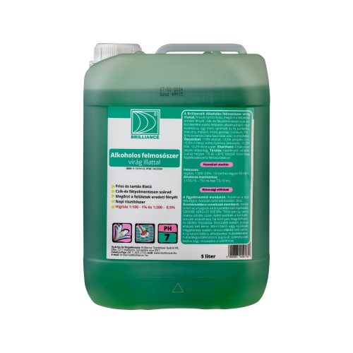 Brilliance® Alkoholos felmosószer virág illattal 5 liter