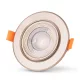 Avide LED Beépíthető Spot 38° Kerek Szatén 7W CW 6400K
