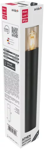 Avide kültéri álló lámpa Athen 1xE27 500mm IP54