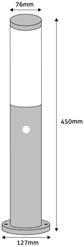 Avide kültéri álló lámpa Boca 1xE27 PIR 450mm IP44 Antracit