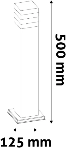 Avide kültéri álló lámpa Jolla LED 2W WW 500mm IP44 Fekete