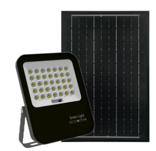 Avide LED Szolár Reflektor 50W NW 4000K különálló napelemmel, távirányítóval