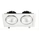 Avide LED Downlight Sein Négyzetes 2x30W IP20 5600lm 36° WW 3000K